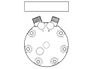 Compressor Sanden Fix R134a SD7H15 TYPE : SD7H15 |  | 8136 - 8136E - 8136F - S8136 - U8136