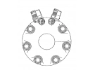 Compresseur Sanden Fixe R134a SD7H15 TYPE : SD7H15 | 11007070 | 7603 - 7603E - 7603F - S7603 - U7603
