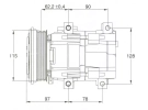 Compressor Visteon Compressor completo TYPE : SCROLL | 1026282 - 7M0820803L | 20-10952 - 68126 - 920.60760