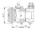 Compresseur Visteon Compresseur complet TYPE : FS10 | 9765143050 | 32115G - 40440038 - 920.81112 - HYK063 - TSP0155493