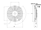 Ventilateur Aspirant 24V Pale : Ø305 SPAL - Ø = 305 - EPAIS = 52 |  | 30100350 - 30100350A - 9.1020 - VA10-BP9/C-25A - VA10BP9C25A - VT1162A (24V)