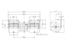 Air distribution Double turbine blower 12V 3 VITESSES |  | 002A4602 - 1208032 - 12080320 - 12080321 - 12080322 - 12080323 - 12080324 - 12080325 - 12080326 - 12080327 - 12080328 - 12080329 - 30000063