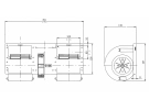 Diffusion d'air Soufflerie double turbine 12V 4 VITESSES | 6675497 - 7003445 | 006A3922 - 1208035 - 12080350 - 12080351 - 12080352 - 12080353 - 12080354 - 12080355 - 12080356 - 12080357 - 12080358 - 12080359 - 30002100
