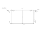 Warmtewisselaar Condensor OEM  | 6455V9 | 24-30083 - 35304 - 53736 - 7401011 - 817230 - 8FC351036401 - AC182000P - PE5186 - TSP0225176