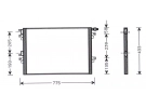 Exchanger Condenser OEM  | 8200033733 | 7401579 - 817731 - RT5297