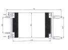 Echangeur Condenseur OEM  | 96274635 - 96303204 | 0831.3002 - 35393 - 818056 - 8880400213 - 94412 - AC209000S - DW5012 - TSP0225252