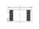Exchanger Condenser OEM  | 1850168 - 55700408 | 0804.2062 - 35750 - 43173 - 818192 - FT5310D - TSP0225551