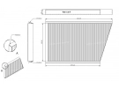 Luchtverdeler Pollen- & Cabinefilter FILTRE POUSSIERE | 2038300918 - A2038300918 |