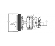 Compressor Visteon Complete compressor TYPE : FS10