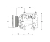 Kompressor Visteon Kompletter Kompressor TYPE : SC