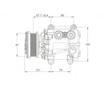 Compresseur Visteon Compresseur complet TYPE : SCROLL