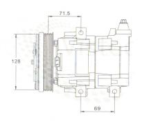 Kompressor Visteon Kompletter Kompressor TYPE : FS10