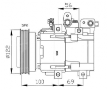 Compressor Visteon Complete compressor TYPE : HS18