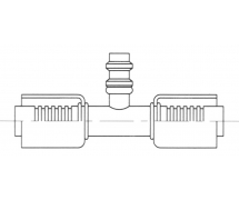 Anschluss Standard Schlaucharmatur im Stahl Druckentnahme PRISE DE PRESSION R134a