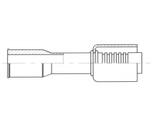 Koppeling Alu krimpfitting - gereduceerde dia. Springlock FEMELLE SPRINGLOCK