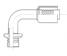 Raccord A sertir alu flexible standard Springlock MALE SPRINGLOCK