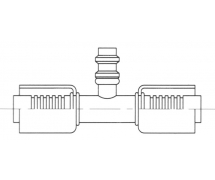 Anschluss Aluminium standard fitting Druckentnahme PRISE DE PRESSION R134a