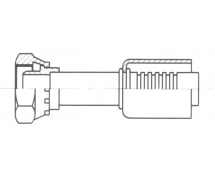 Raccord A sertir acier diamètre réduit Droit FEMELLE 1'' ORING