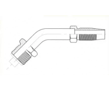 Fitting Reusable 45° MALE ORING