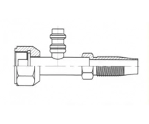 Fitting Reusable Straight FEMELLE ORING PP R134a