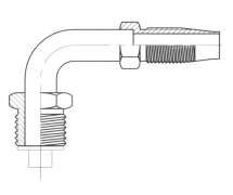Raccord Réutilisable 90° MALE ORING