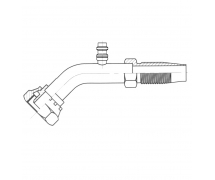 Anschluss Wiederverwendbar 45° FEMELLE ORING 1'' + PP R134a