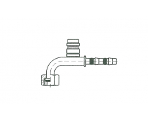 Raccord Frigoclic 90° FEMELLE ORING + PP R134a