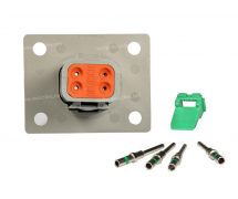elektrisches Bauelement DEUTSCH Stecker Kit 4 VOIES FLASQUE DT04-4P