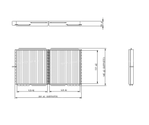 Difusão de ar Filtro de pólen Filtro habitáculo FILTRE POUSSIERE KOMATSU