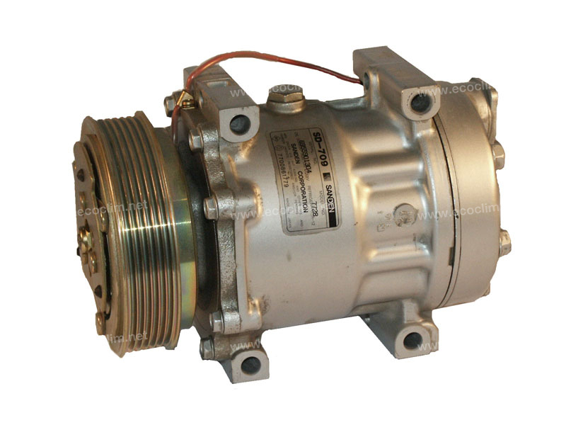 Compressor Sanden Fix R12 SD709 - 200A59 - Air-conditioning - ECOCLIM