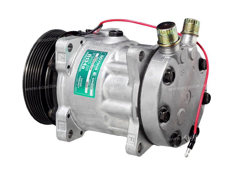 Compresor Sanden Caudal fijo R134a SD7H15 - 200D07 - Aire acondicionado ...