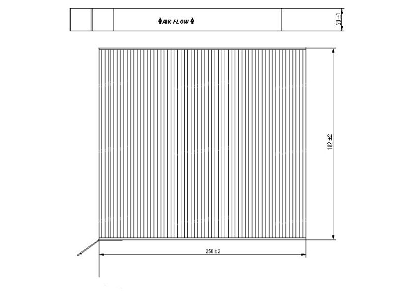 Intérieur air habitacle filtre à pollen de service standard de remplacement Crosland NC7716PL